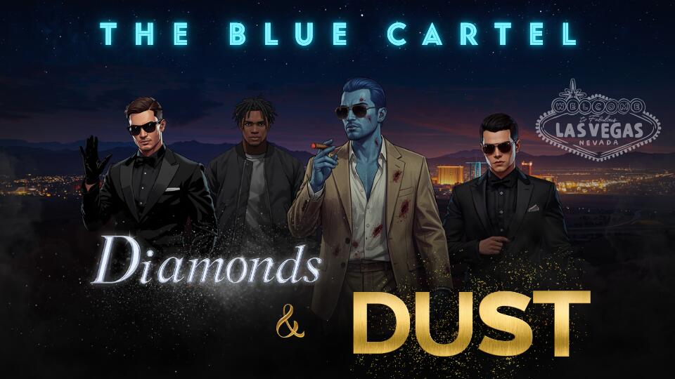 Discovery splash banner for The Blue Cartel: Diamonds & Dust Discord server