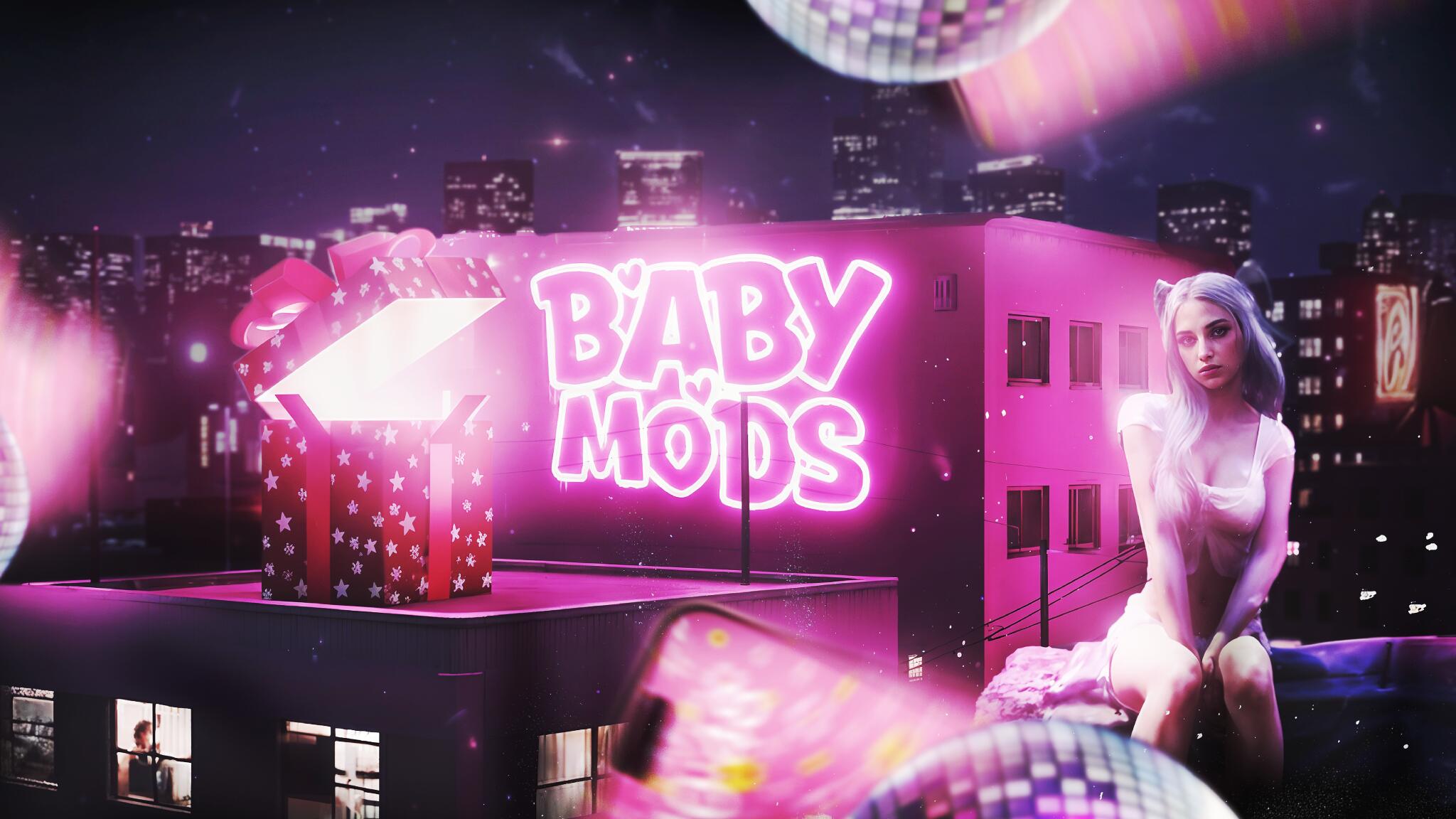 Discovery splash banner for Baby Mods Discord server
