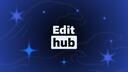 Discovery splash banner for Edit Hub Discord server