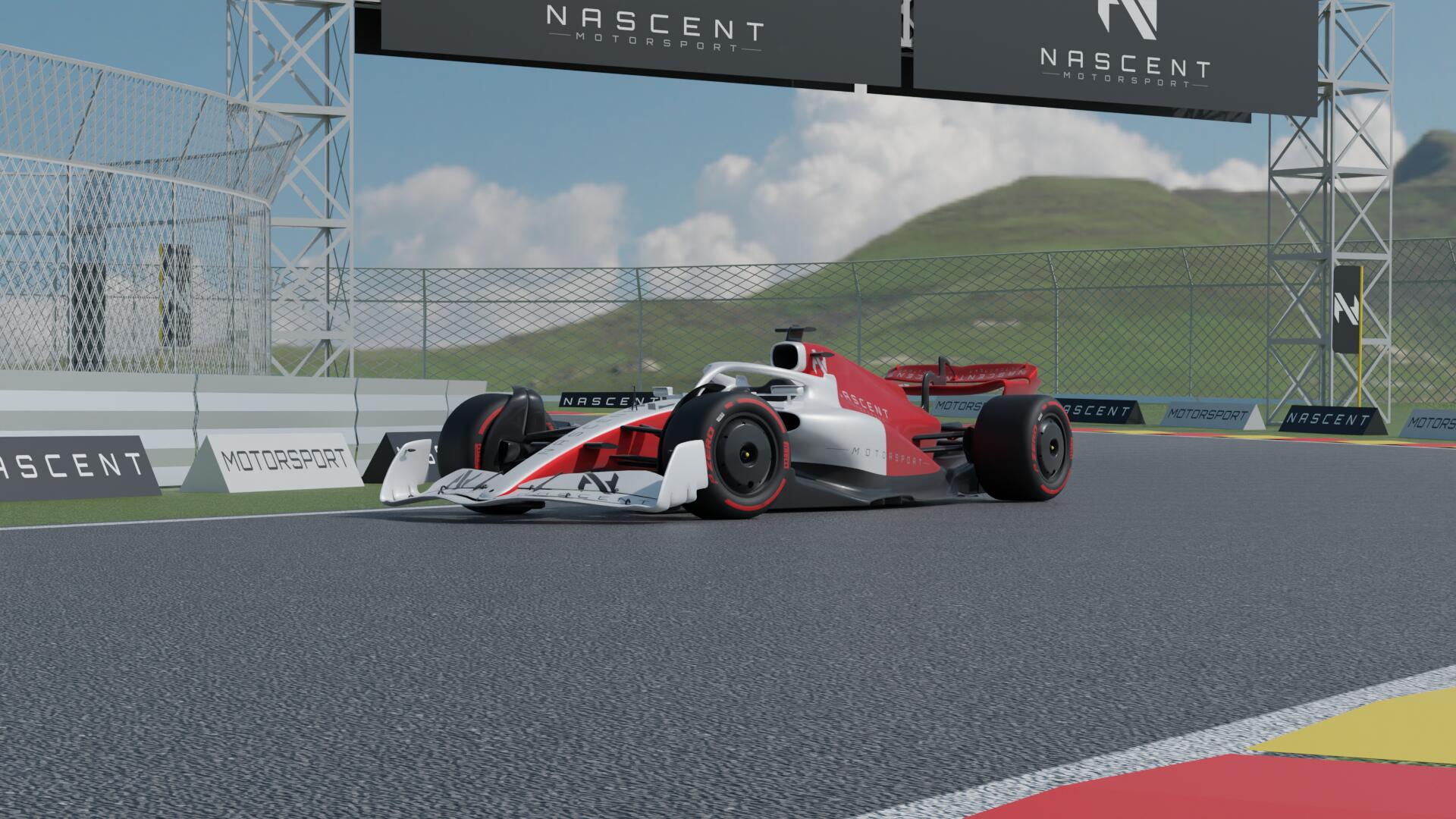 Discovery splash banner for Nascent Motorsport Discord server