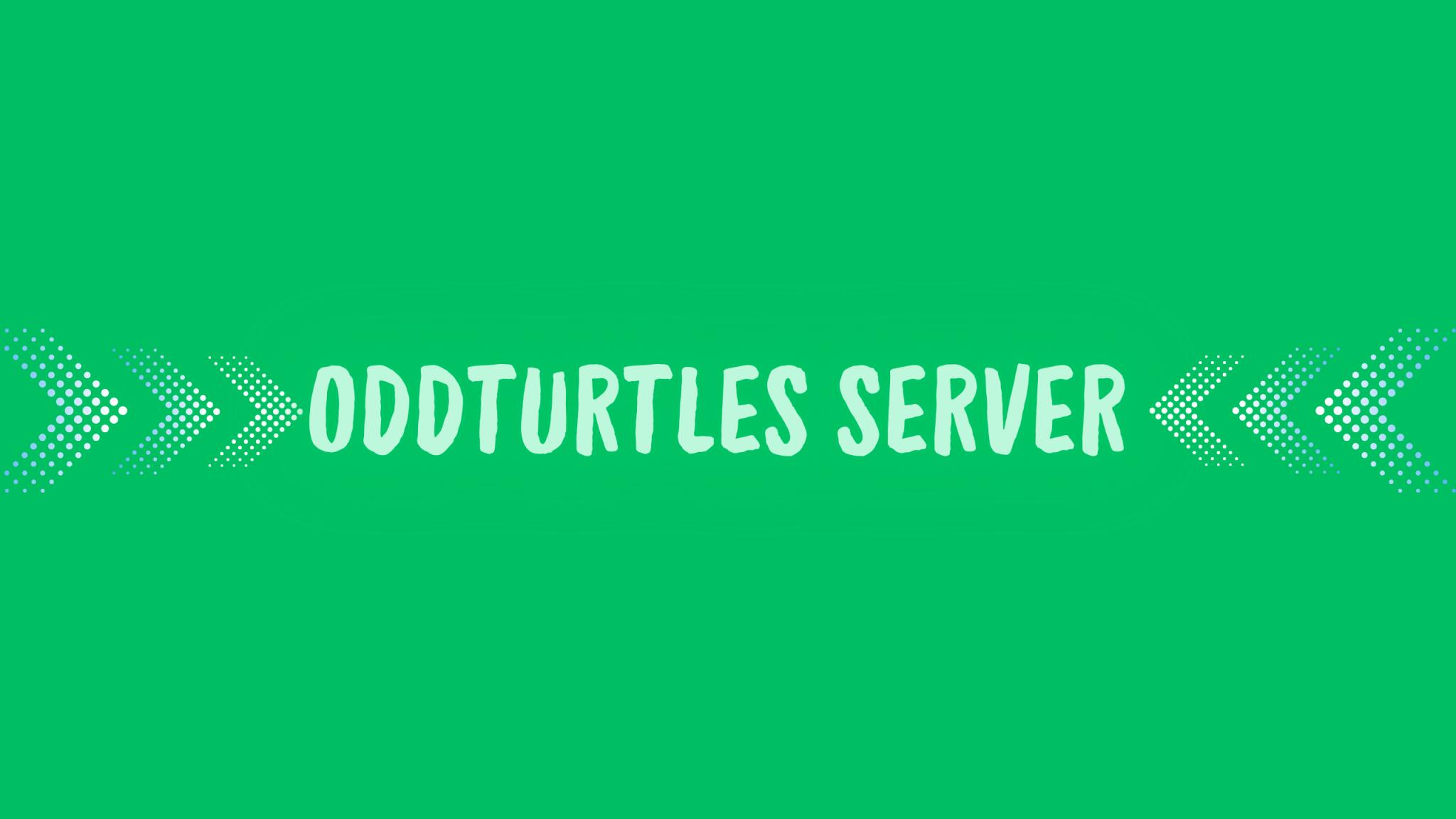 Discovery splash banner for Oddturtles server Discord server