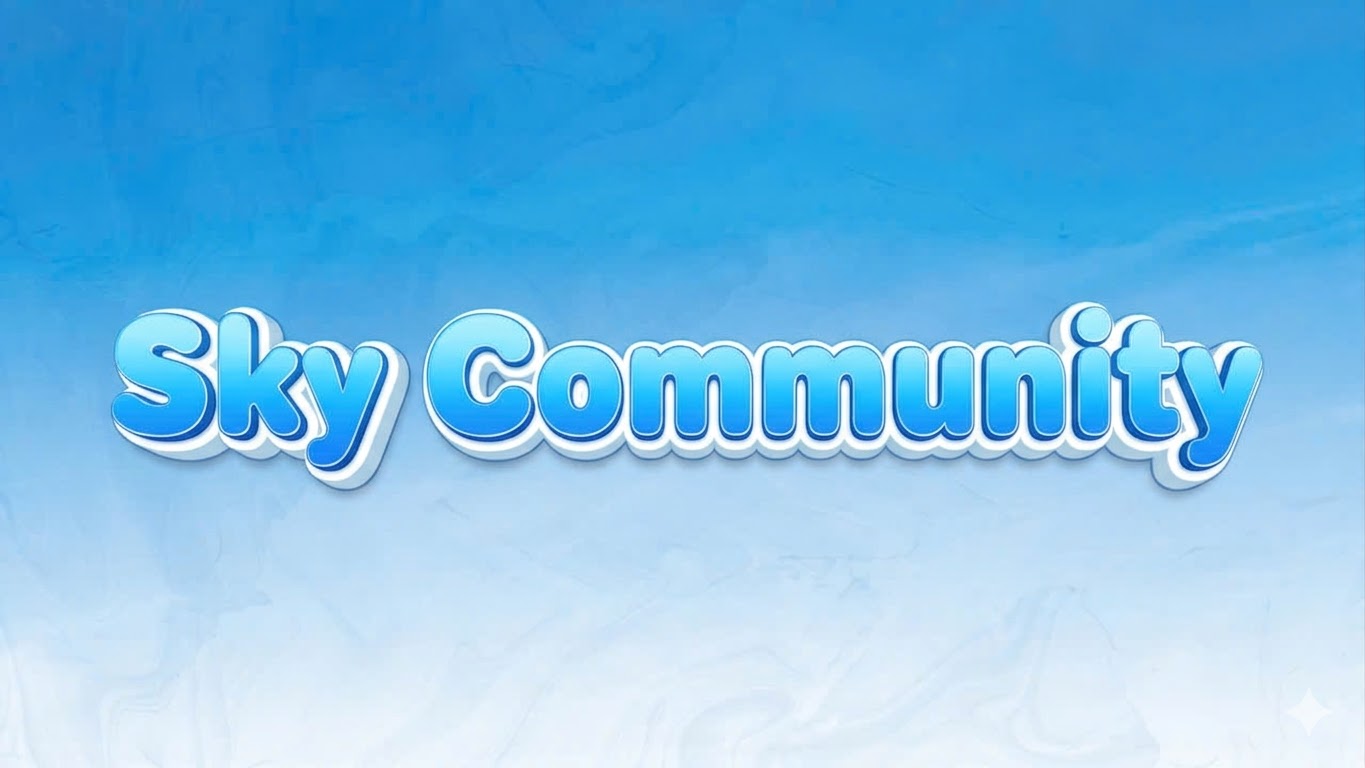 Discovery splash banner for Sky Community Discord server