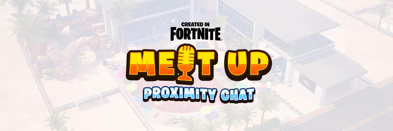 Discovery splash banner for MEET UP - Proximity Chat Discord server