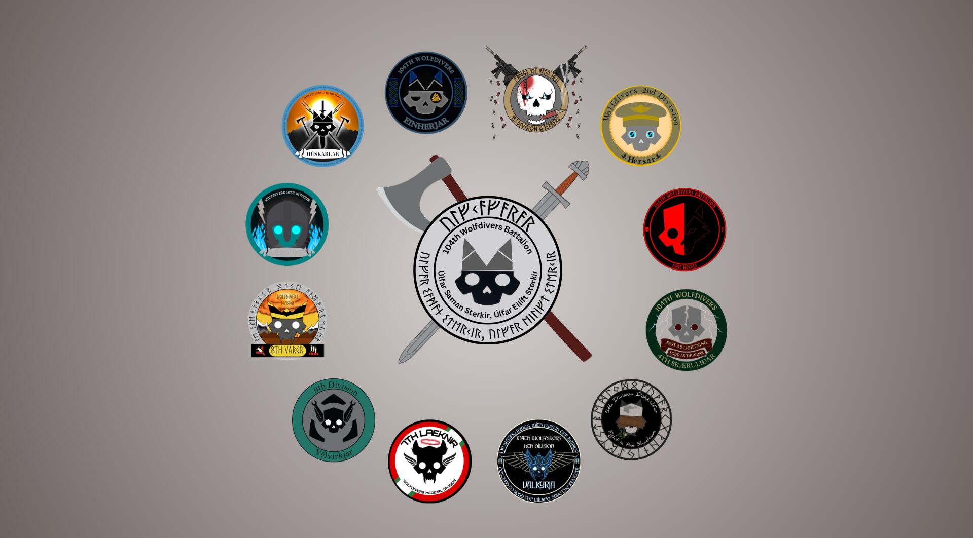 Discovery splash banner for 104th Wolfdivers Battalion Discord server
