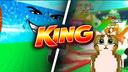 Discovery splash banner for 👑 King | SaB 🧠 • Escape Tsunami for Brainrots 🌊 • Sailor Piece ⚔ Discord server