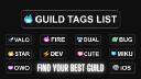 Discovery splash banner for Guild Tags | +15.000 tag finder list Discord server
