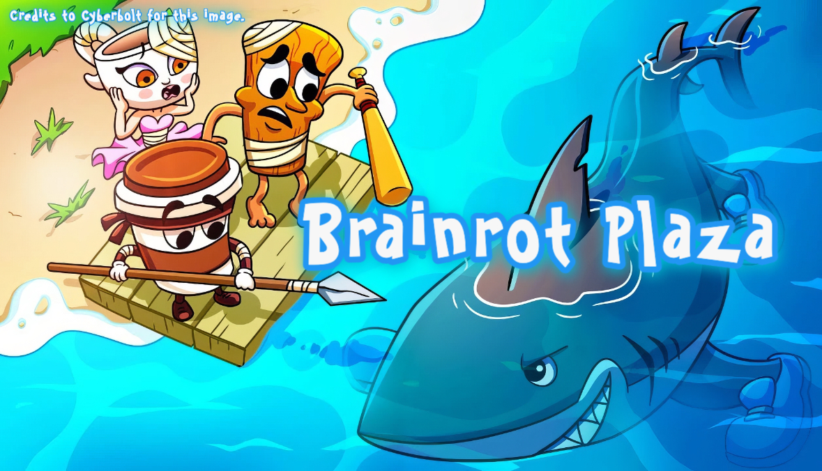 Discovery splash banner for 🐳 Brainrot Plaza™ Discord server