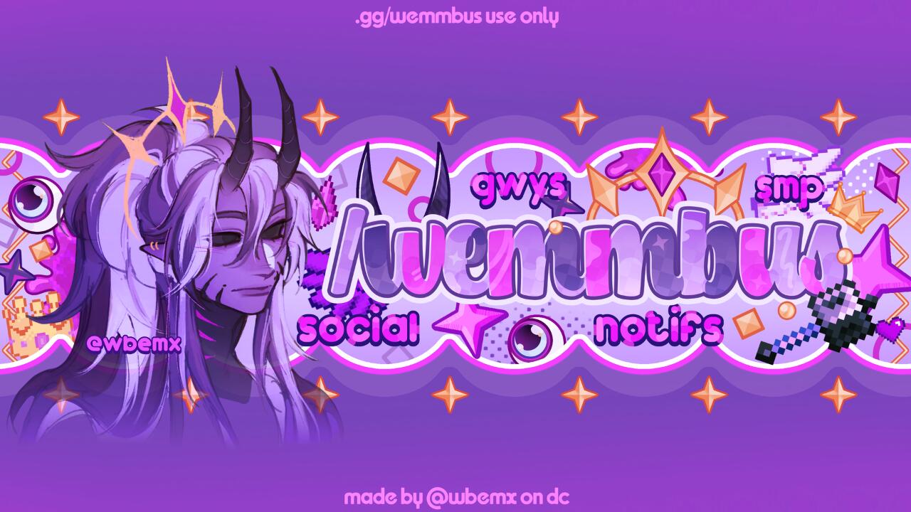 Discovery splash banner for ↜( •̀ᴗ•́ ) /wemmbus ֹ ₊ Discord server