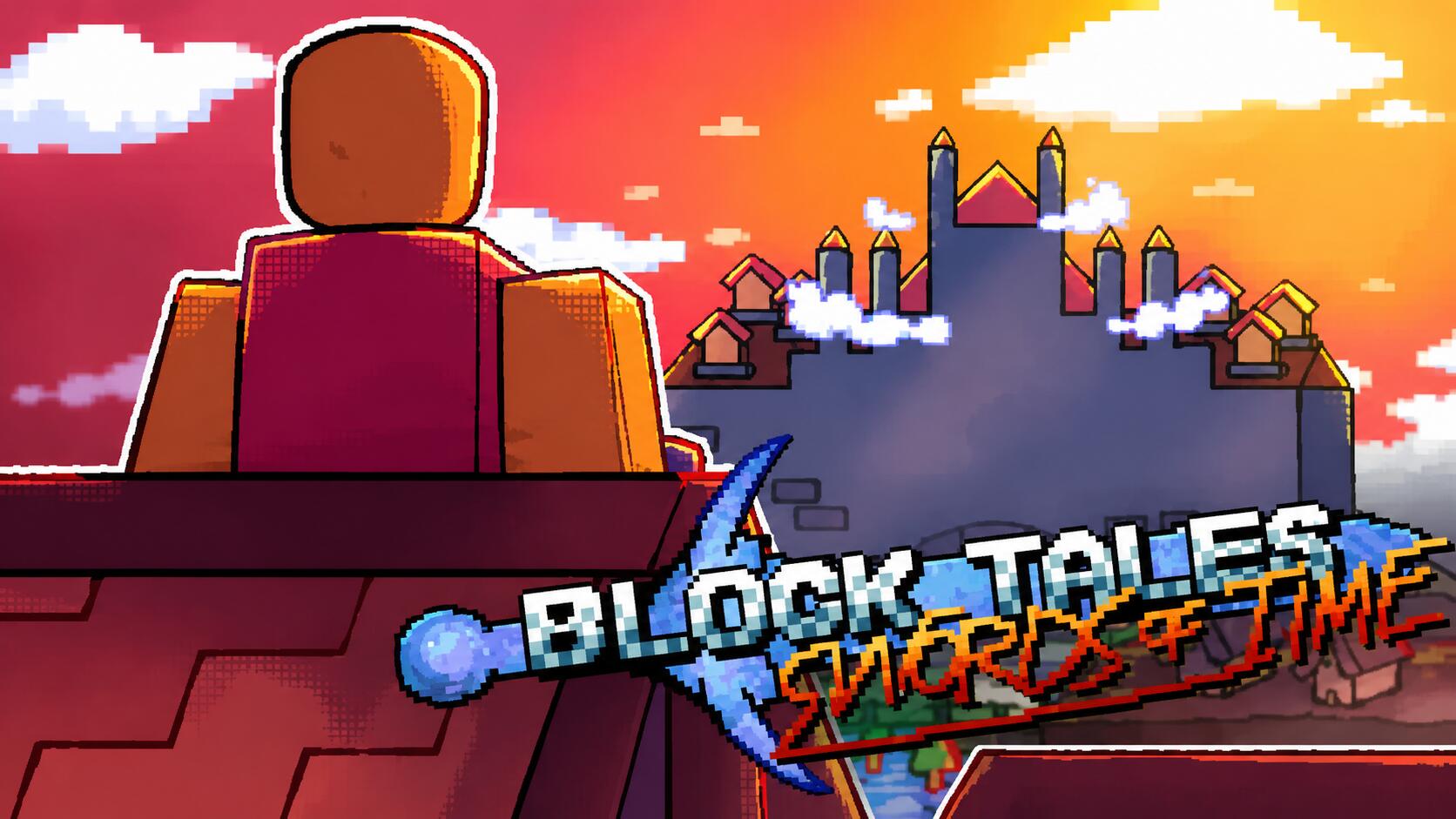 Discovery splash banner for Block Tales: Swords of Time Discord server