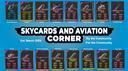 Discovery splash banner for Skycards & Aviation Corner Discord server