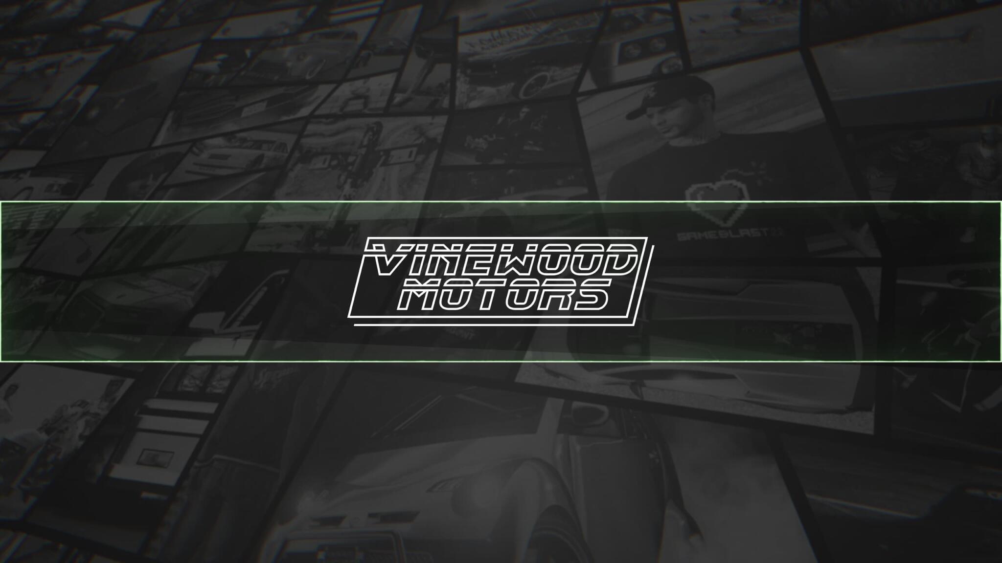 Discovery splash banner for Vinewood Motors Server Discord server