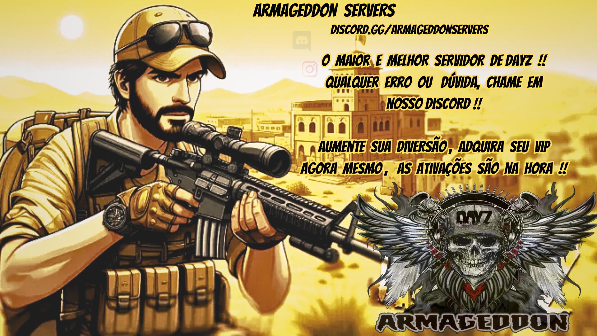 Discovery splash banner for Armageddon Servers Discord server