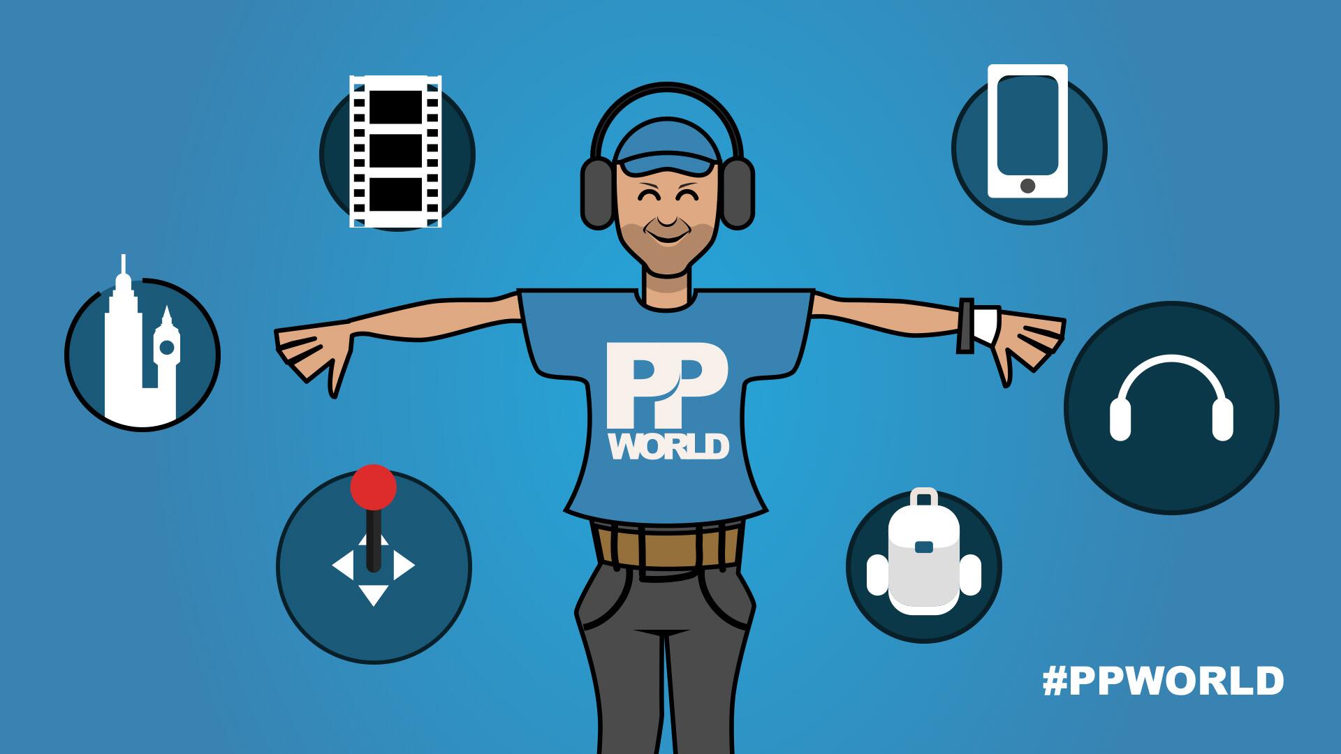 Discovery splash banner for PP World Discord server