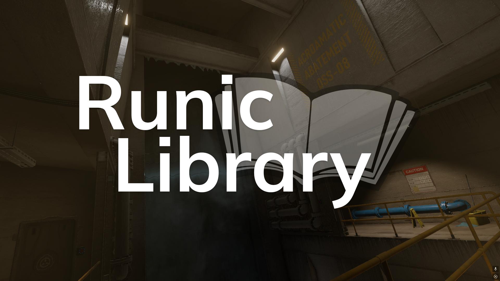Discovery splash banner for ✨ Runic Library Discord server