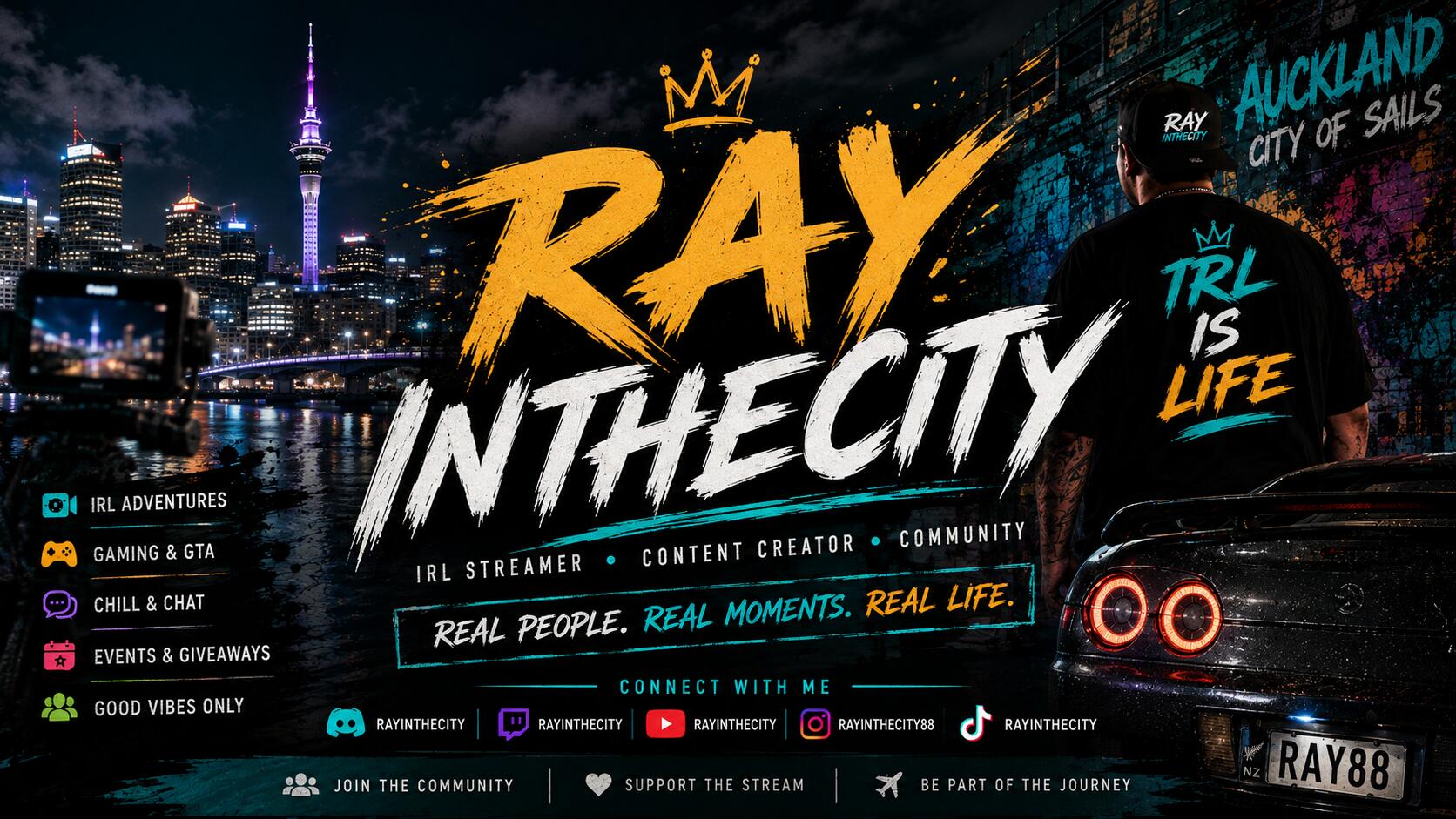 Discovery splash banner for RayInTheCity Discord server