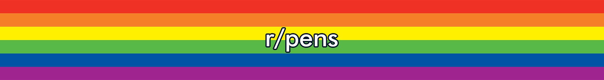 Discovery splash banner for r/pens Discord server