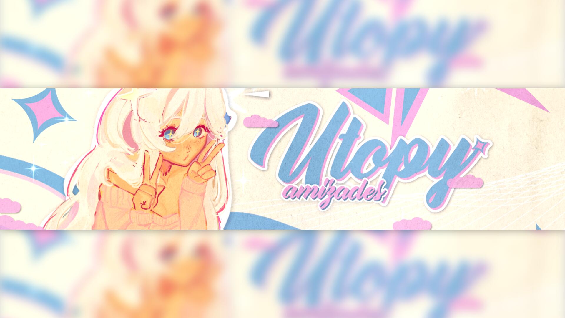 Discovery splash banner for Utopy 🌸✨ Discord server