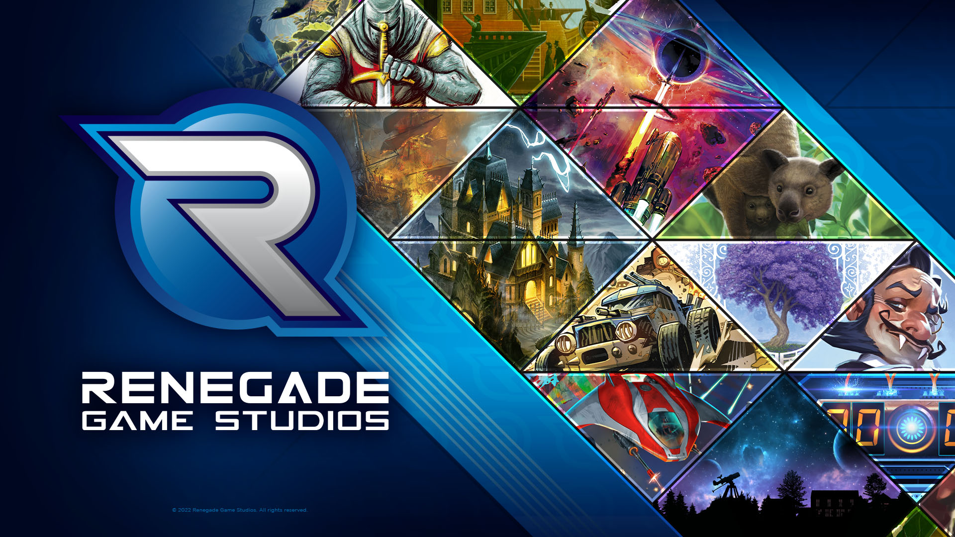 Discovery splash banner for Renegade Game Studios Discord server