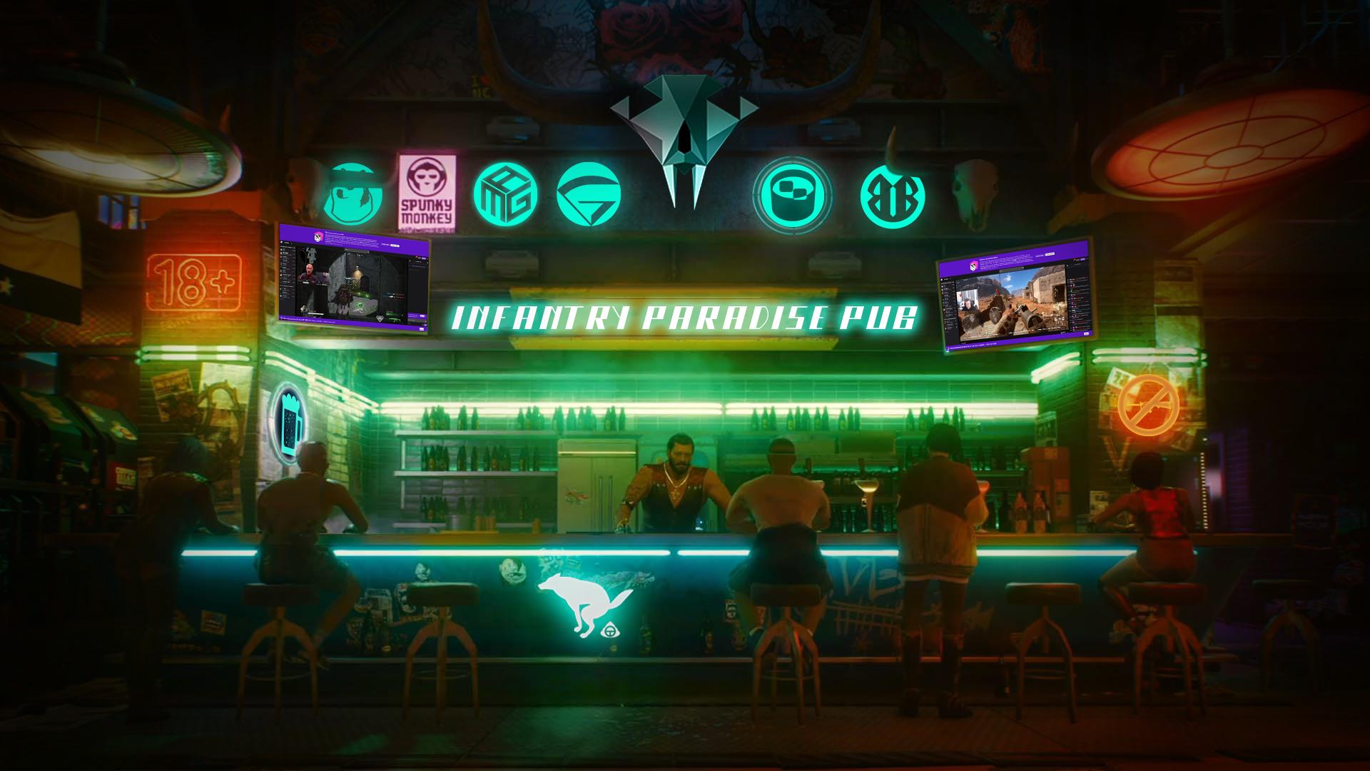 Discovery splash banner for THE LONE WOLVES PUB Discord server