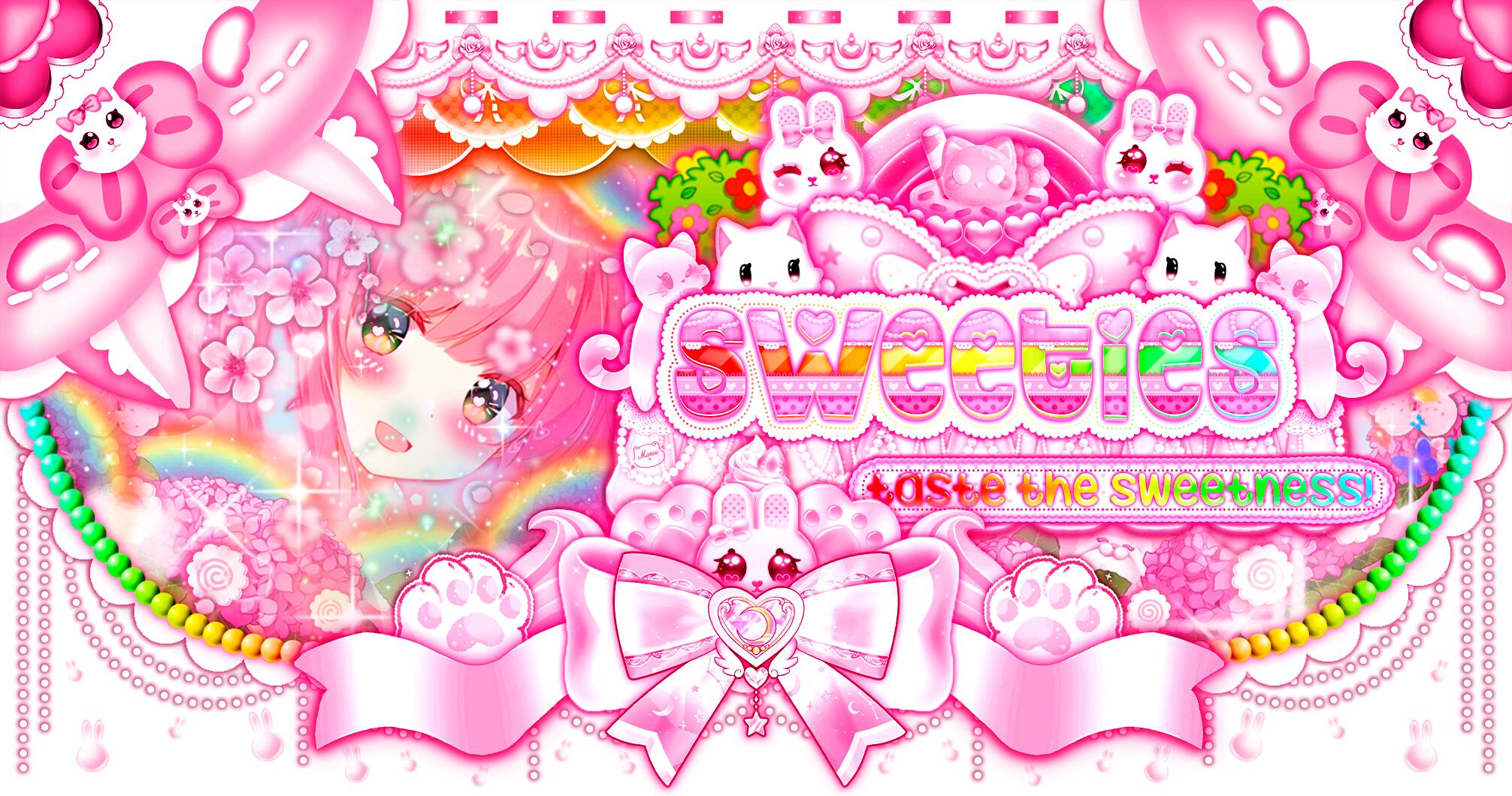 Discovery splash banner for ₊˚✿🐰ଓ dulcetverse | /sweetie 🌈 cutesy #road to 28K+| lgbtq+ | gwys | sys friendly | server tag Discord server