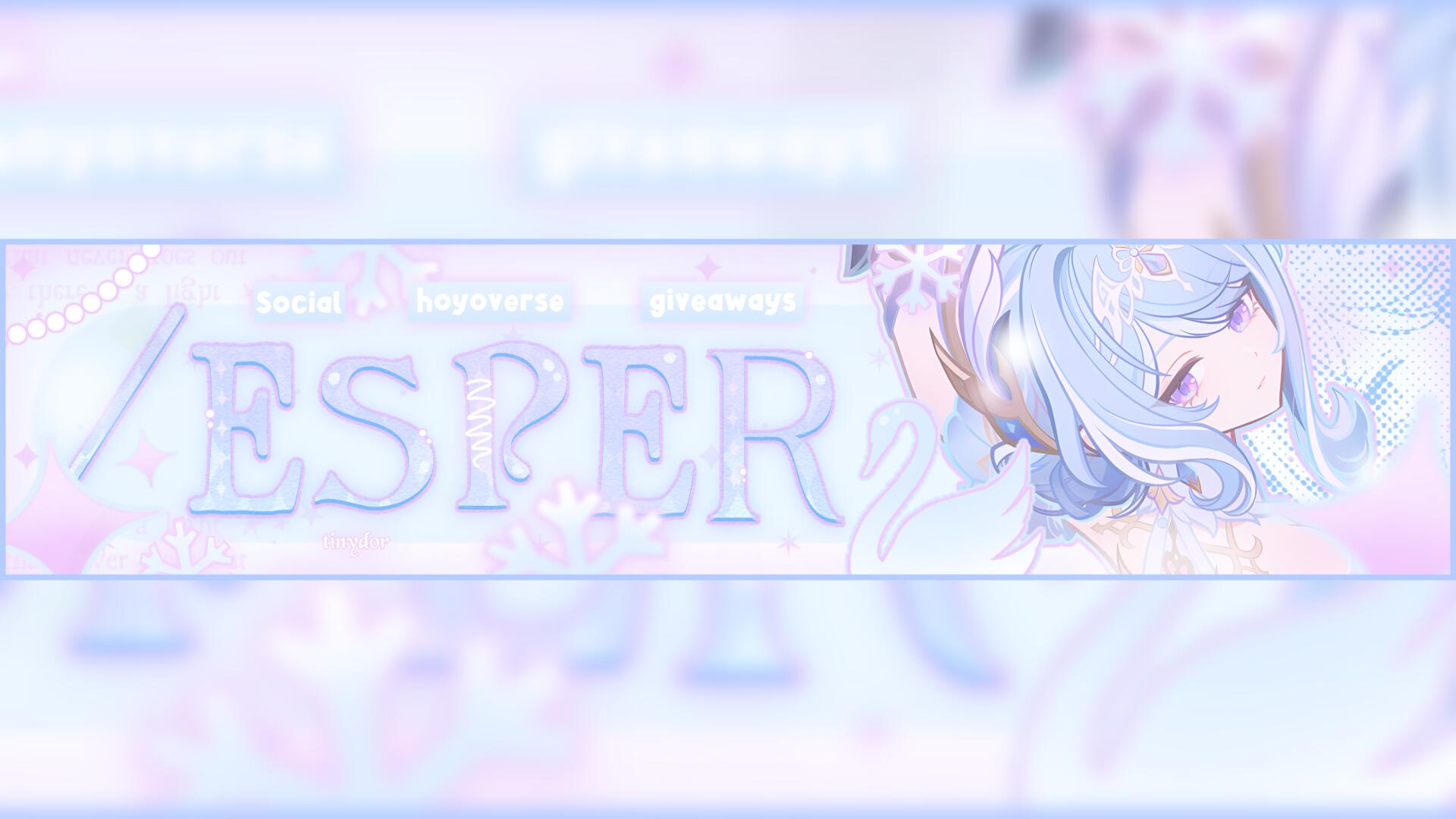 Discovery splash banner for /esper ❄ ﹩100 giveaway ﹠ photo comp Discord server