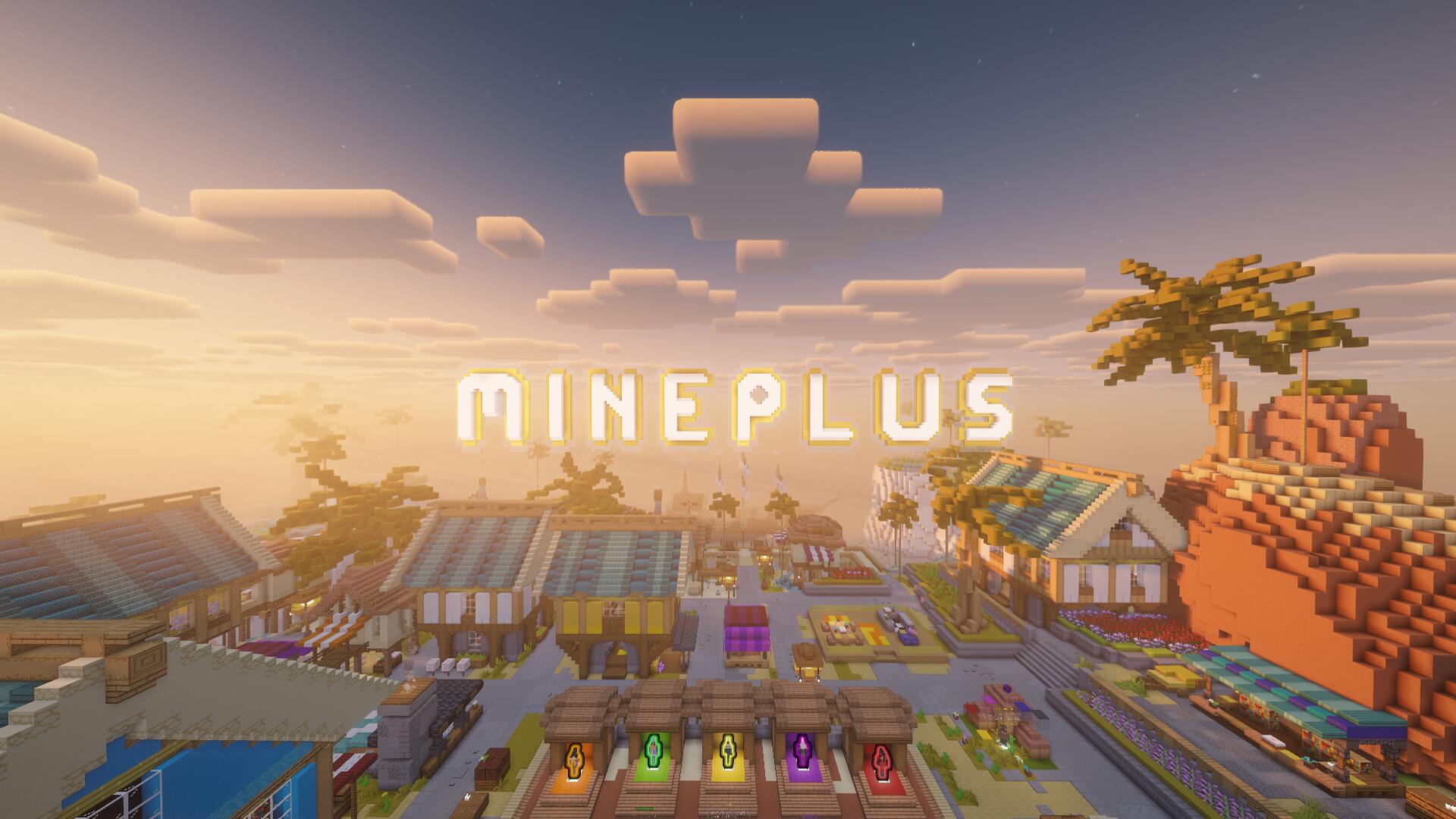 Discovery splash banner for MinePlus Discord server