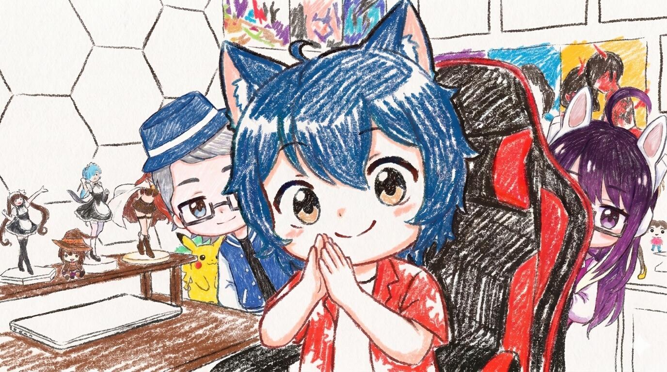 Discovery splash banner for Anime en Panic Flash! Discord server