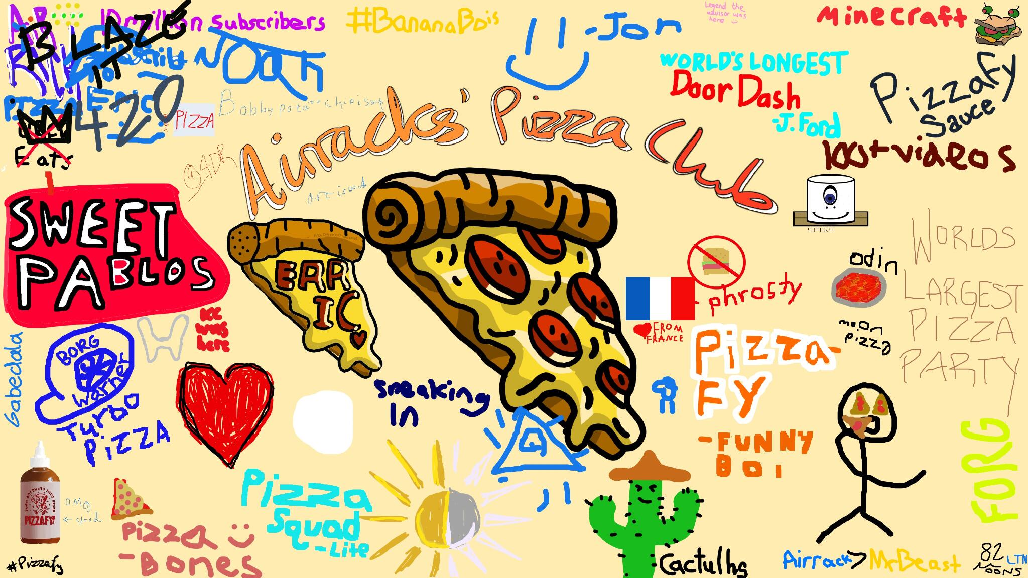 Discovery splash banner for Airrack Pizza Club Discord server