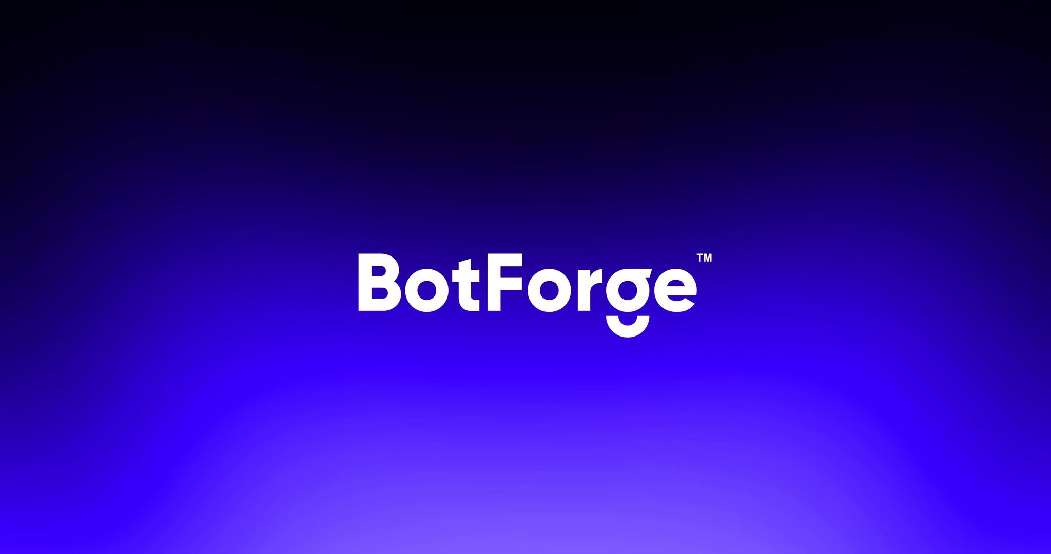 Discovery splash banner for BotForge.org — Build your Discord Bot ✨ Discord server